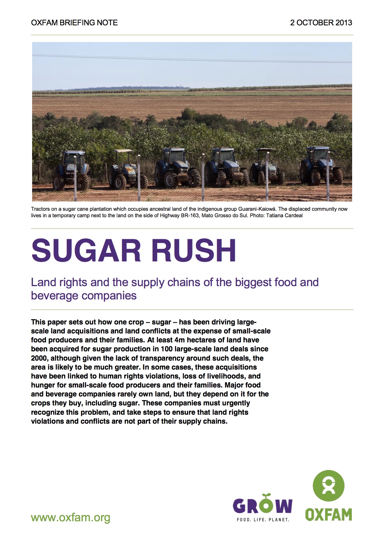Sugar Rush Land Supply Chains Food Beverage Companies Oxfam Ti Cambodia