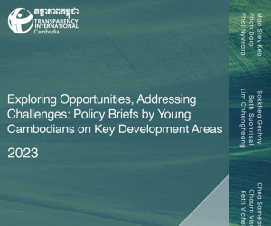 Exploring Opportunities, Addressing Challenges: Policy Briefs by Young Cambodians on Key Development Area 2023